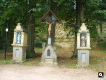De drie beeldjes op weg van Valkenburg naar Schin op Geul