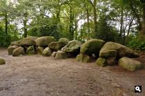 het grootste hunebed van Nederland nabij het hunebed centrum te Borger