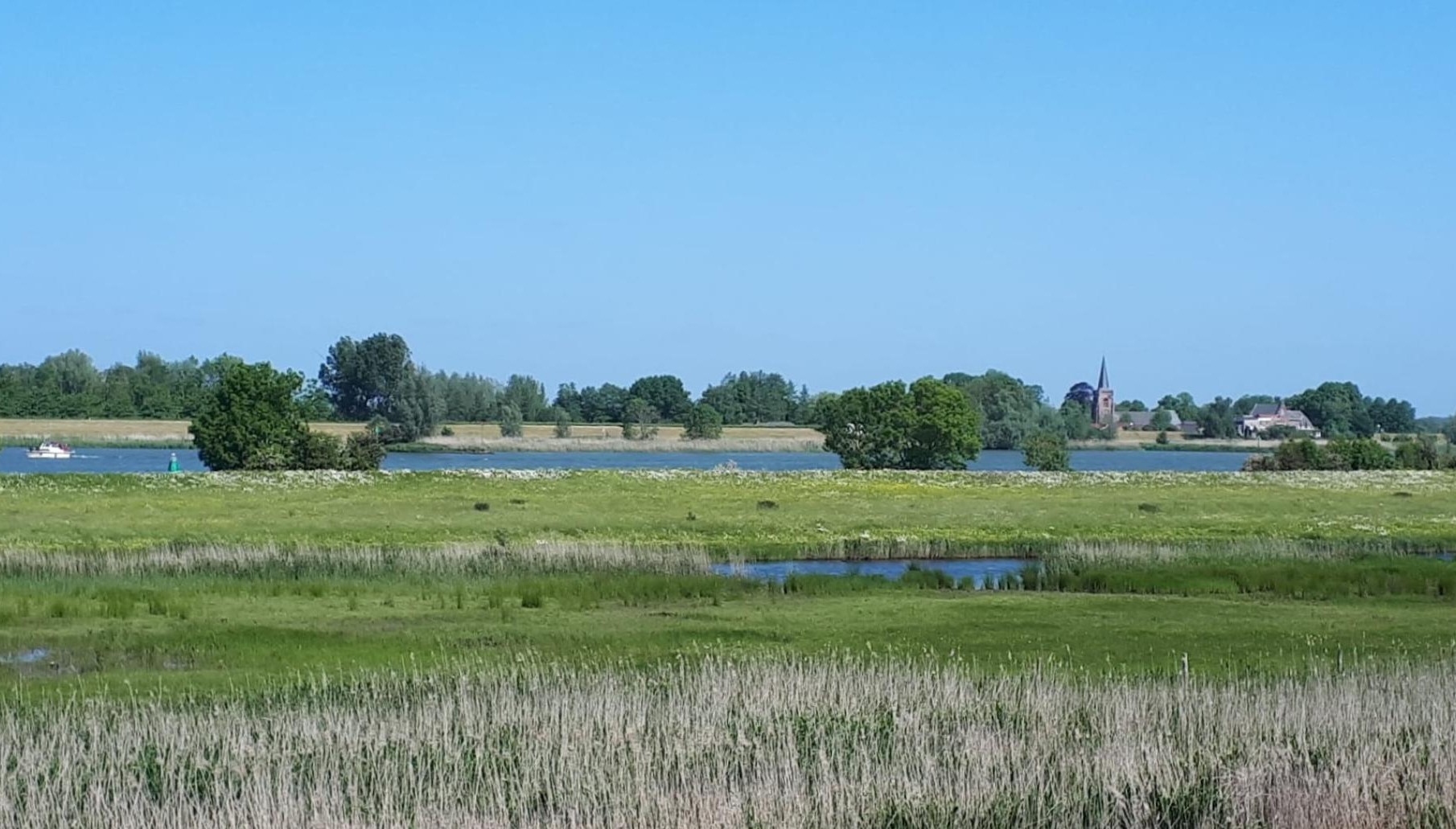 Wandel door het rivierenlandschap