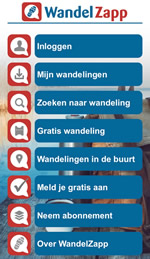 Inloggen in WandelZapp