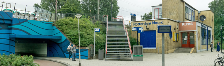 wandelingen station Rotterdam Noord