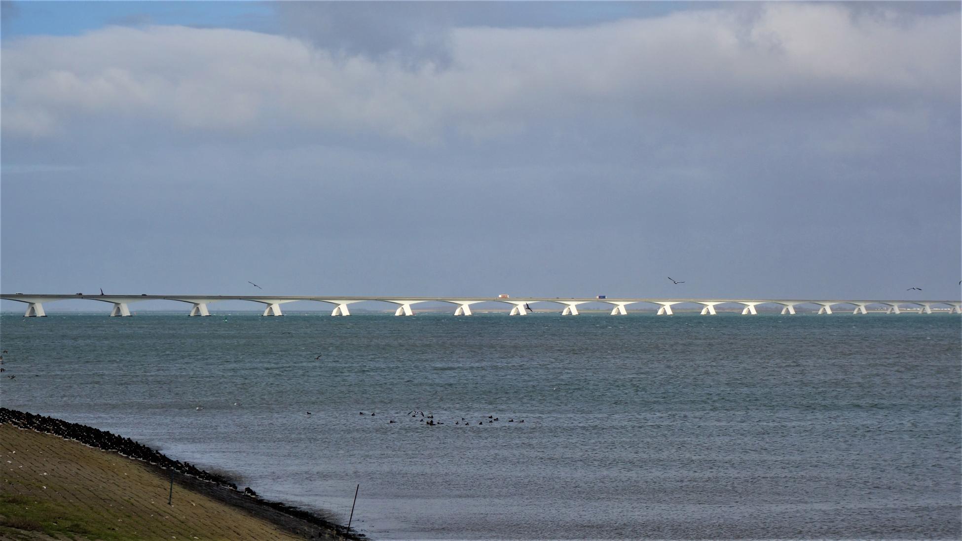 Zicht op de Zeelandbrug Zicht op de Zeelandbrug