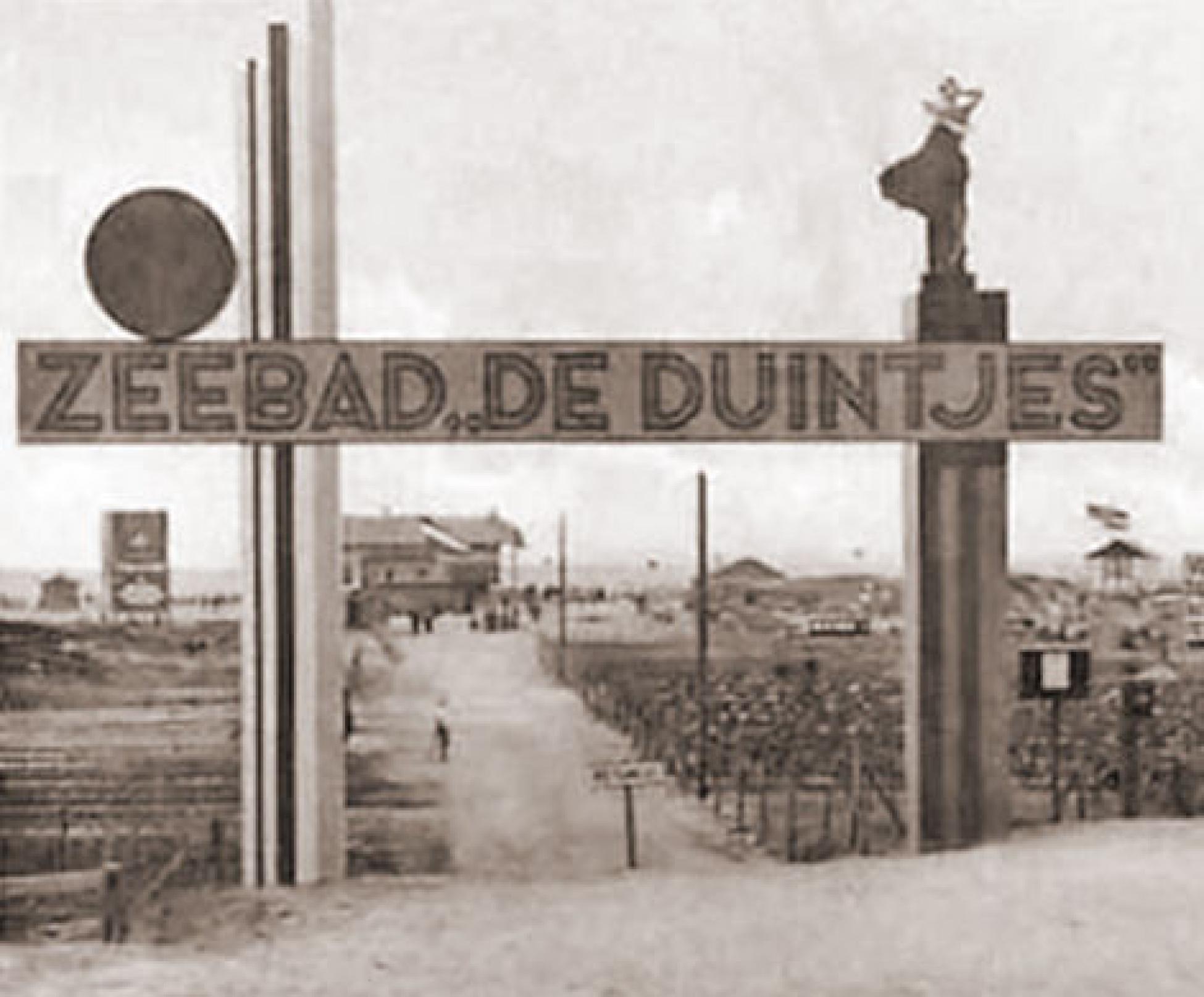 Zeebad "De Duintjes" (1933-1983), destijds gelegen aan de oever van de Oosterschelde