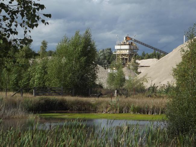 Zandwinning bij de Dopperheide