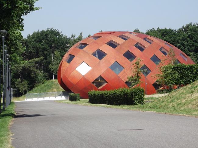 Een van de paviljoens op het Floriade terrein