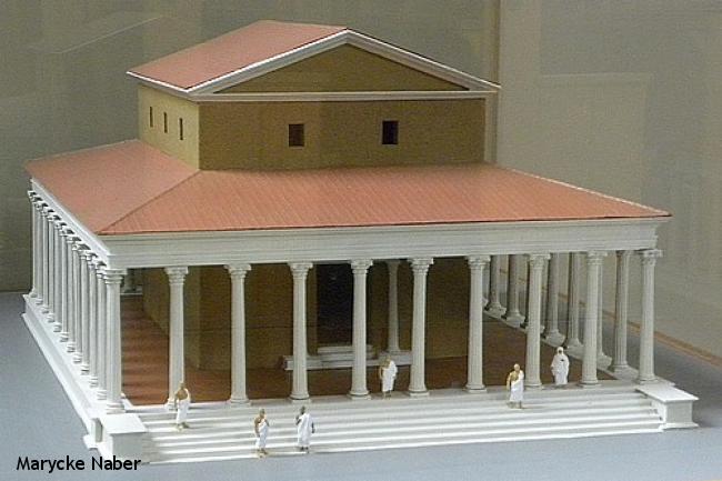 Maquette tempel Elst in het Kerkmuseum