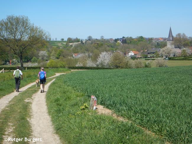 afdalen naar de Sint Brigida in Noorbeek