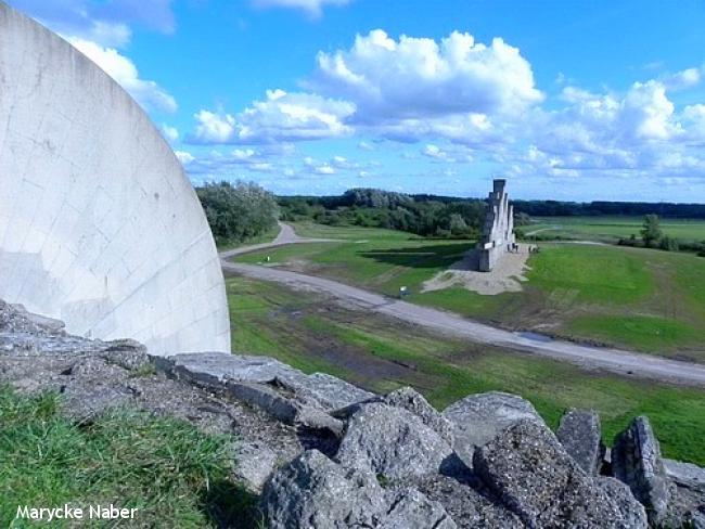 Uitzicht op de klimmuur