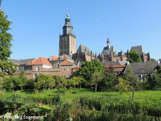 Historisch centrum Zutphen met Walburgkerk