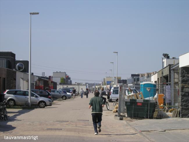 Straat op IJburg