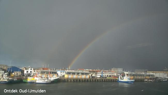 De Vissershaven en een regenboog
