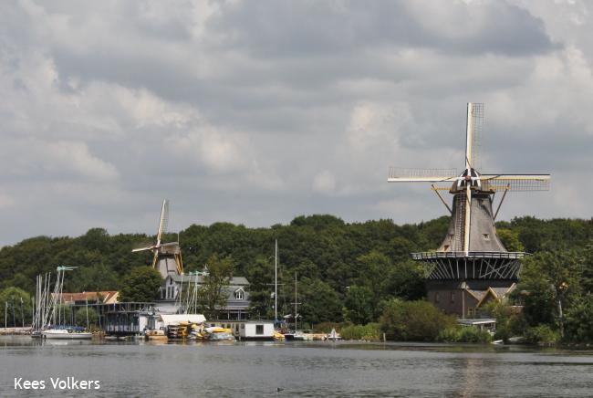 Kralingse Plas met snuifmolens