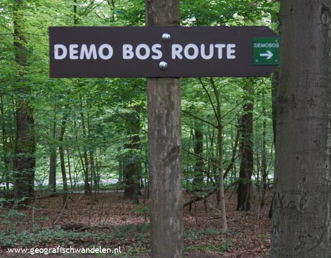 Demobos Route Edese bos