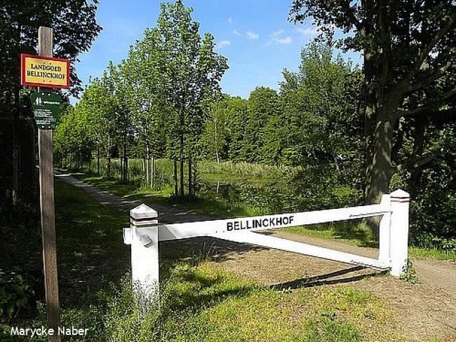 Toegang landgoed Bellinckhof bij crematorium