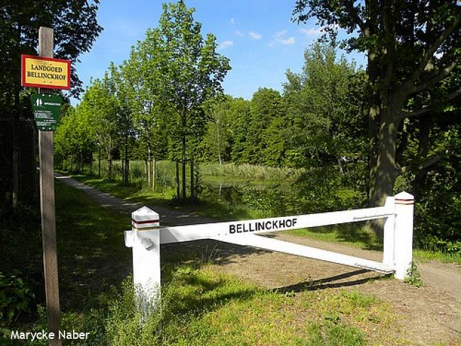 Toegang landgoed Bellinckhof bij crematorium