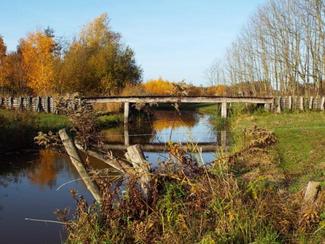 Replica van Romeinse beekbrug
